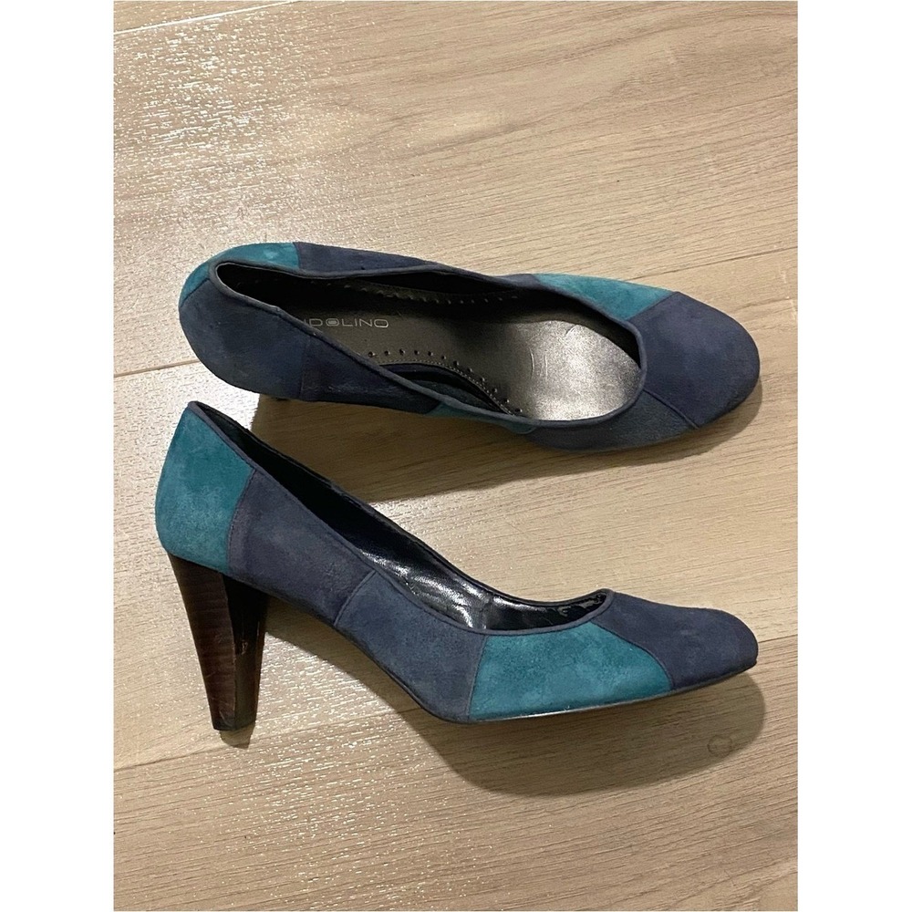 Bandolino Women's Pump Shoes‎ Suede Teal Navy Size 8